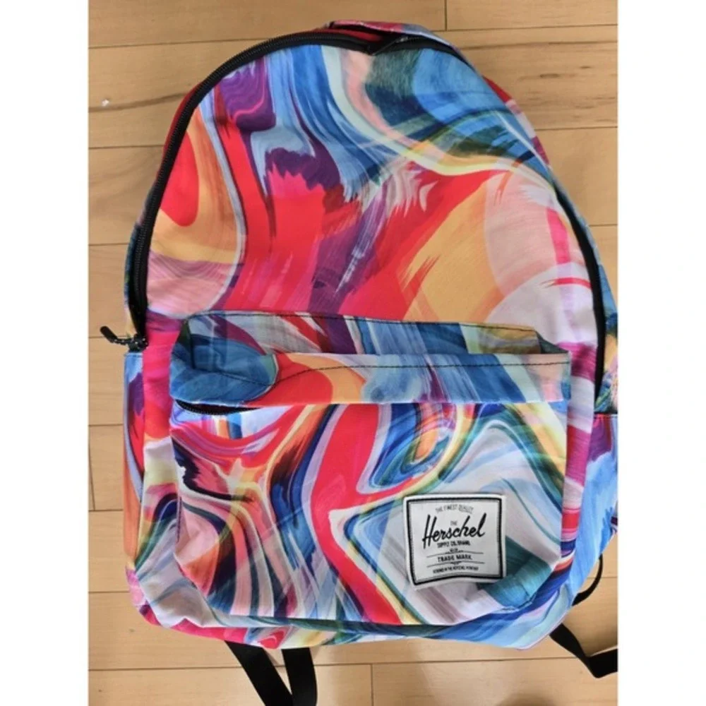 Herschel Settlement in Paint Pour Multi Backpack Full Size‎ - Rare Retired Color